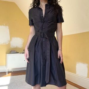 Burberry London Button-Down Belted Trench Coat Dress